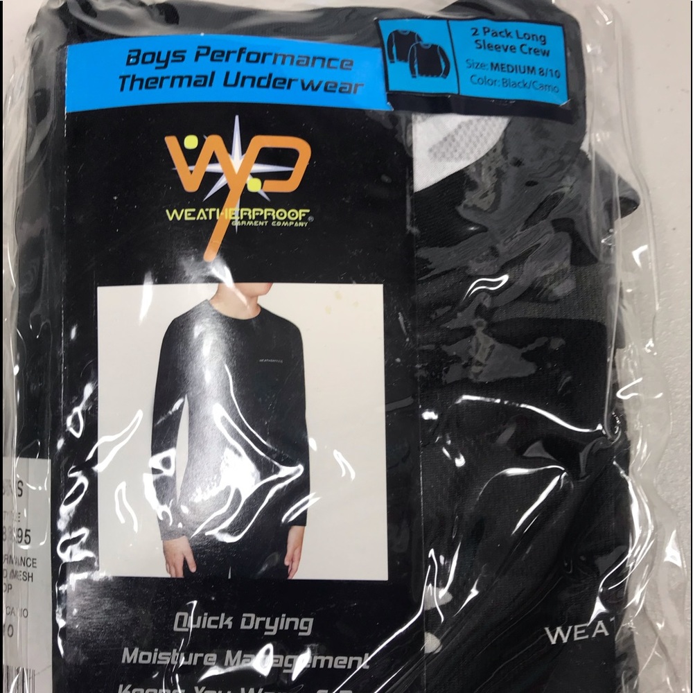 Thermal Underware 2 pack Long Sleeve Crew Tops